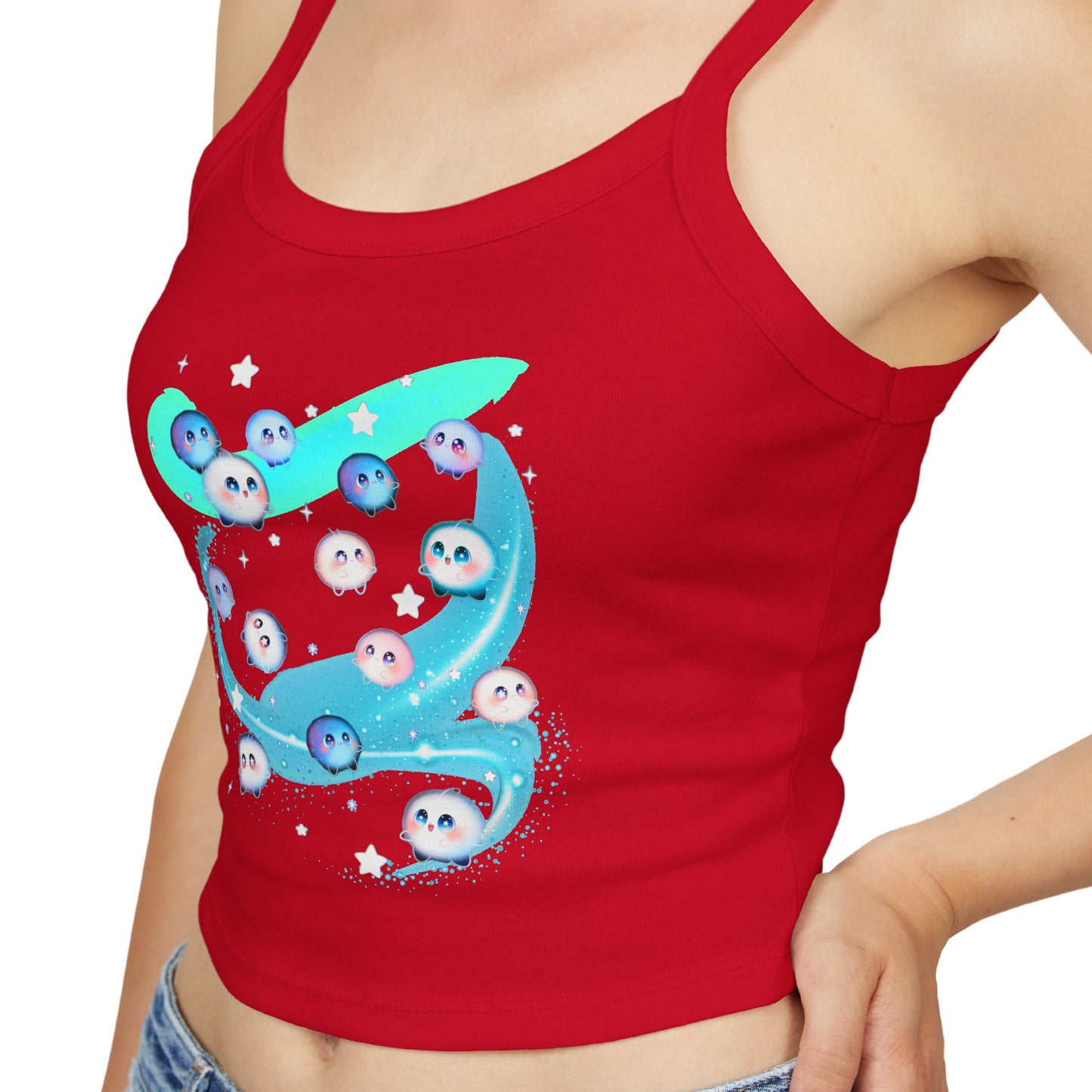 Kawaii Bubble Puffball Tank Top | Cute Mystical Creature Illustration