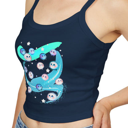 Kawaii Bubble Puffball Tank Top | Cute Mystical Creature Illustration