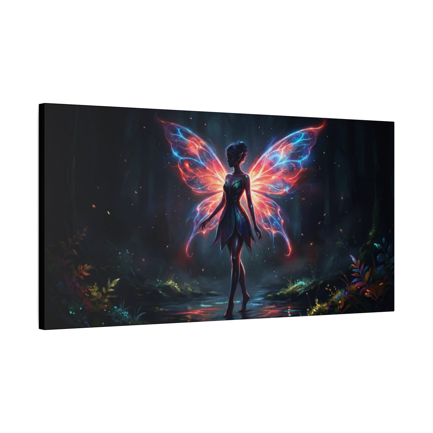 Neon Fairy Fantasy Canvas