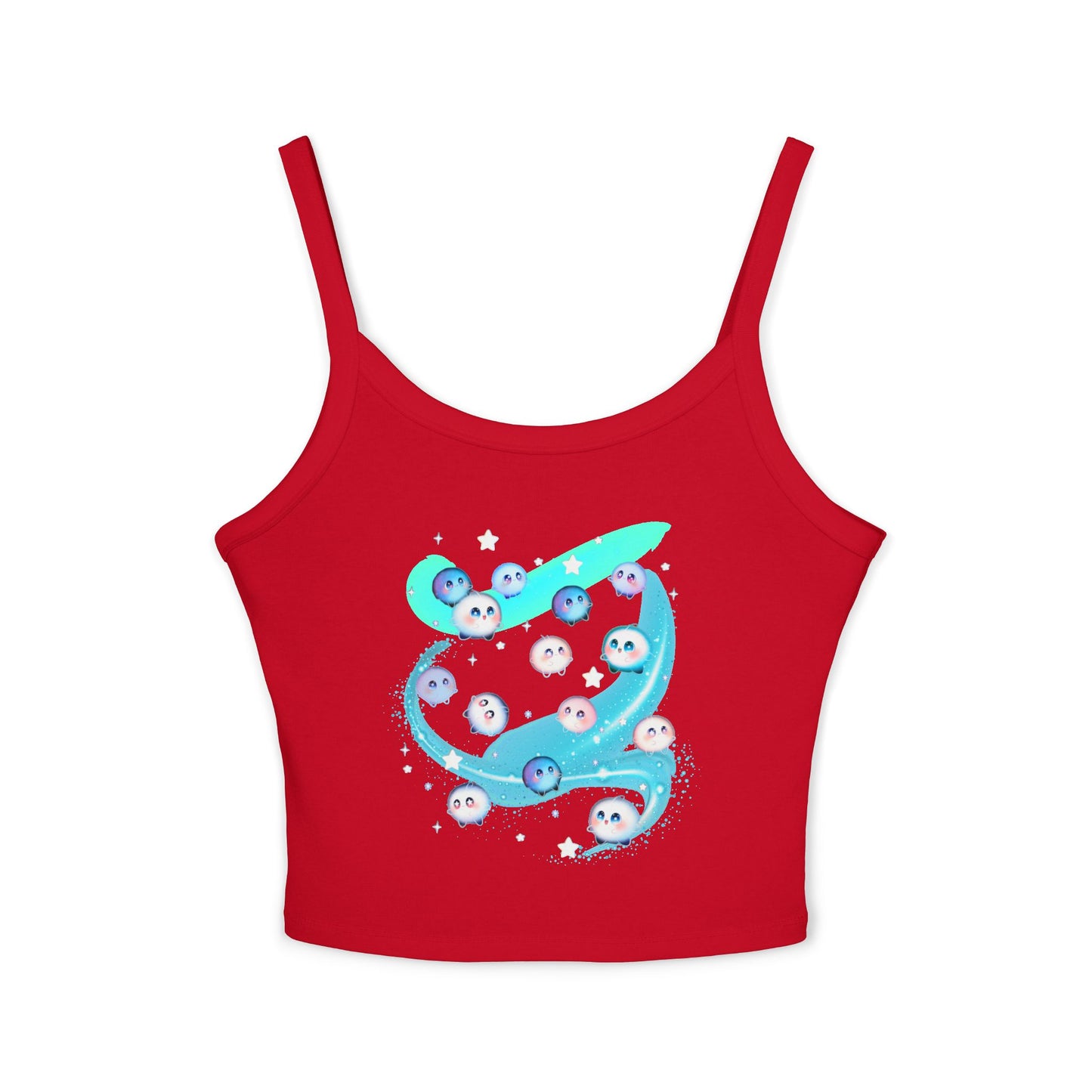 Kawaii Bubble Puffball Tank Top | Cute Mystical Creature Illustration