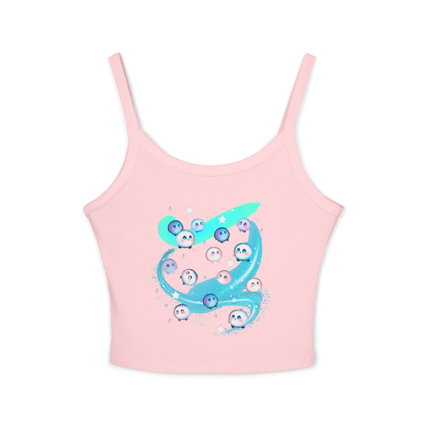 Kawaii Bubble Puffball Tank Top | Cute Mystical Creature Illustration
