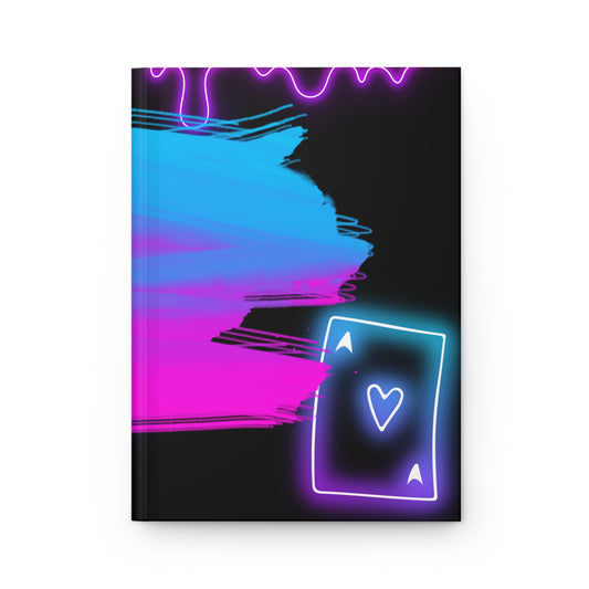 Neon Retro Brushstroke Journal | Hardcover Matte