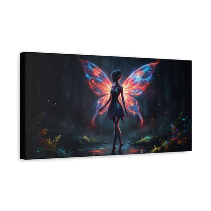 Neon Fairy Fantasy Canvas