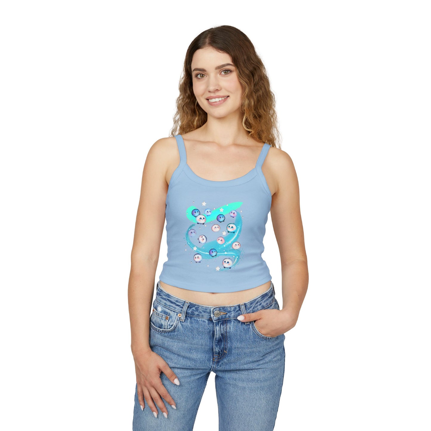 Kawaii Bubble Puffball Tank Top | Cute Mystical Creature Illustration