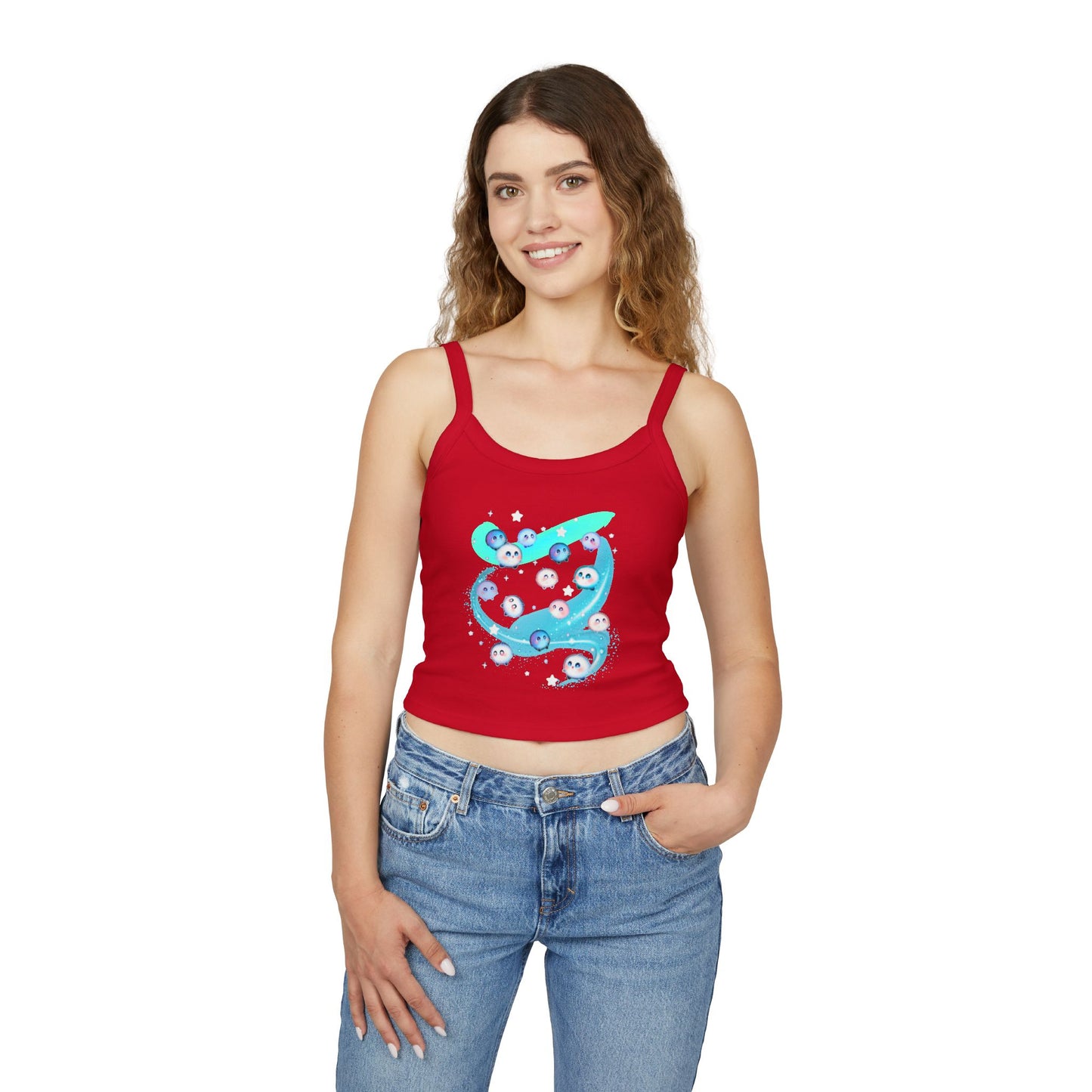 Kawaii Bubble Puffball Tank Top | Cute Mystical Creature Illustration