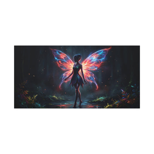Neon Fairy Fantasy Canvas