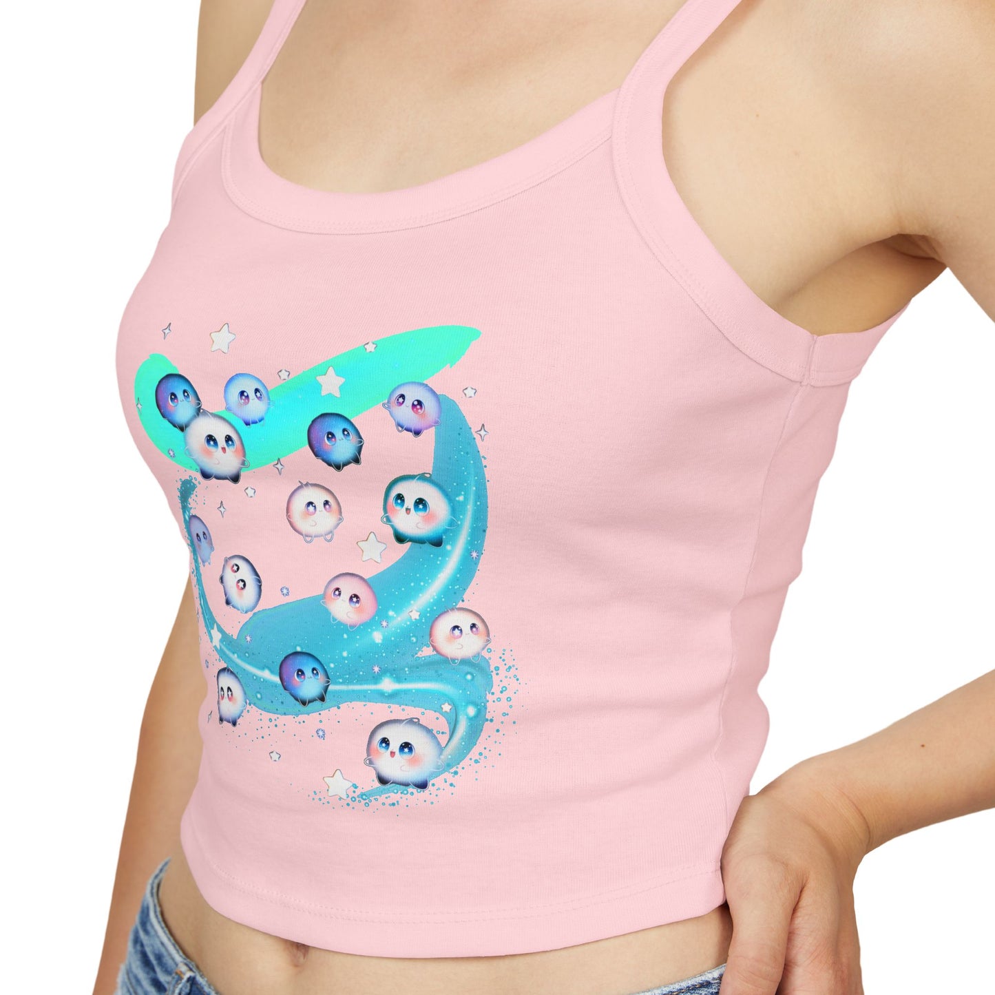 Kawaii Bubble Puffball Tank Top | Cute Mystical Creature Illustration