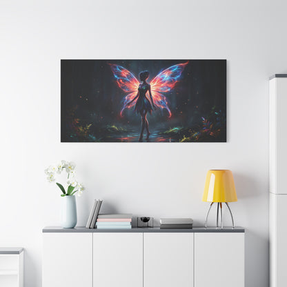 Neon Fairy Fantasy Canvas