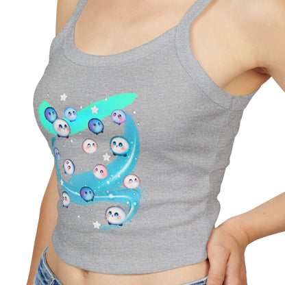 Kawaii Bubble Puffball Tank Top | Cute Mystical Creature Illustration