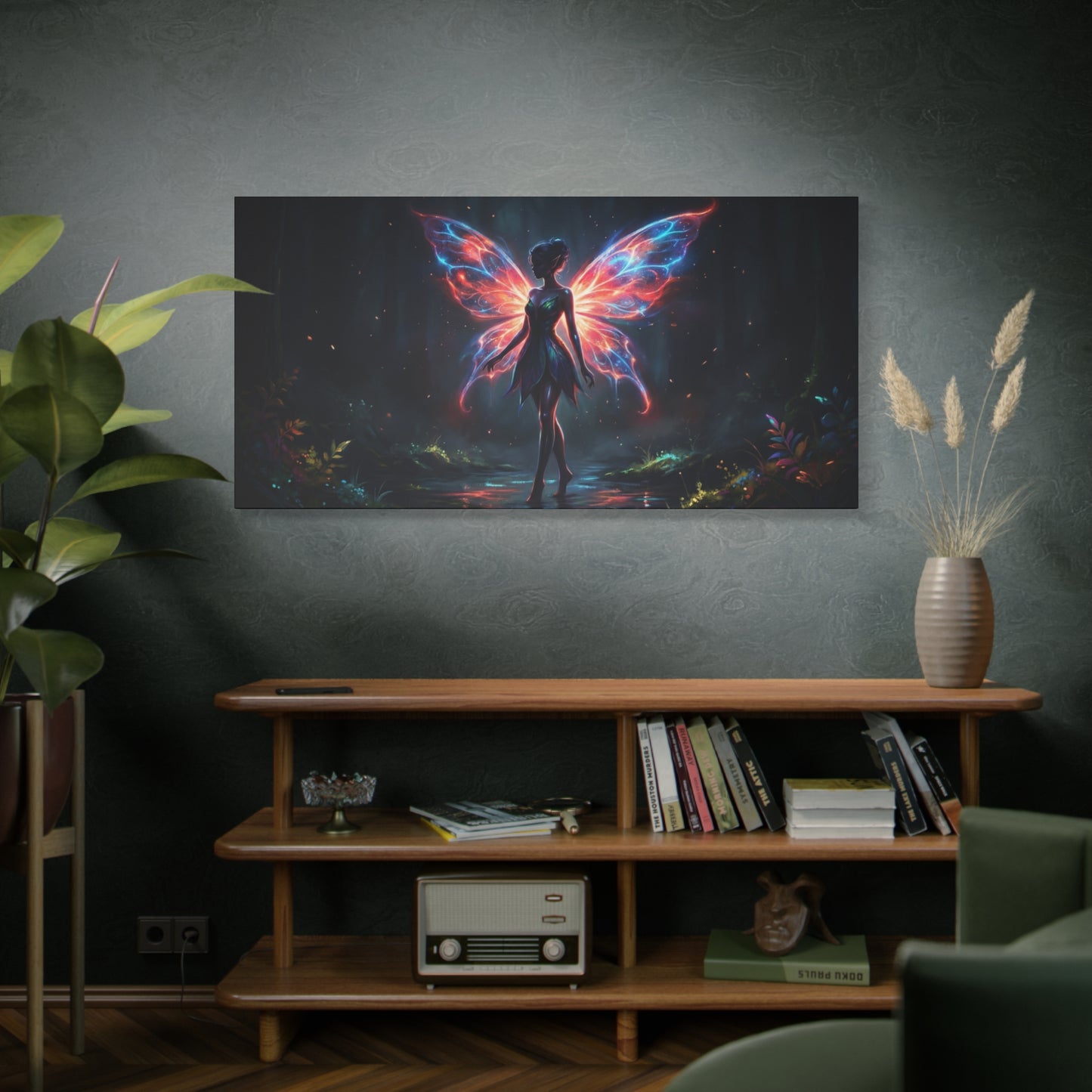 Neon Fairy Fantasy Canvas