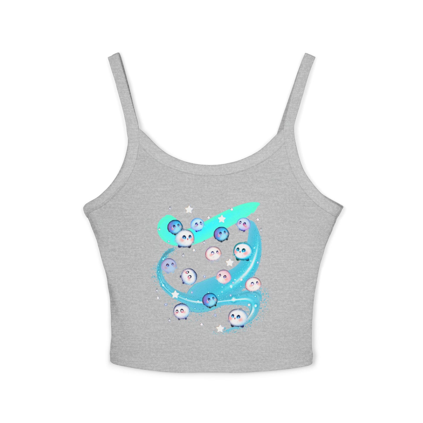 Kawaii Bubble Puffball Tank Top | Cute Mystical Creature Illustration