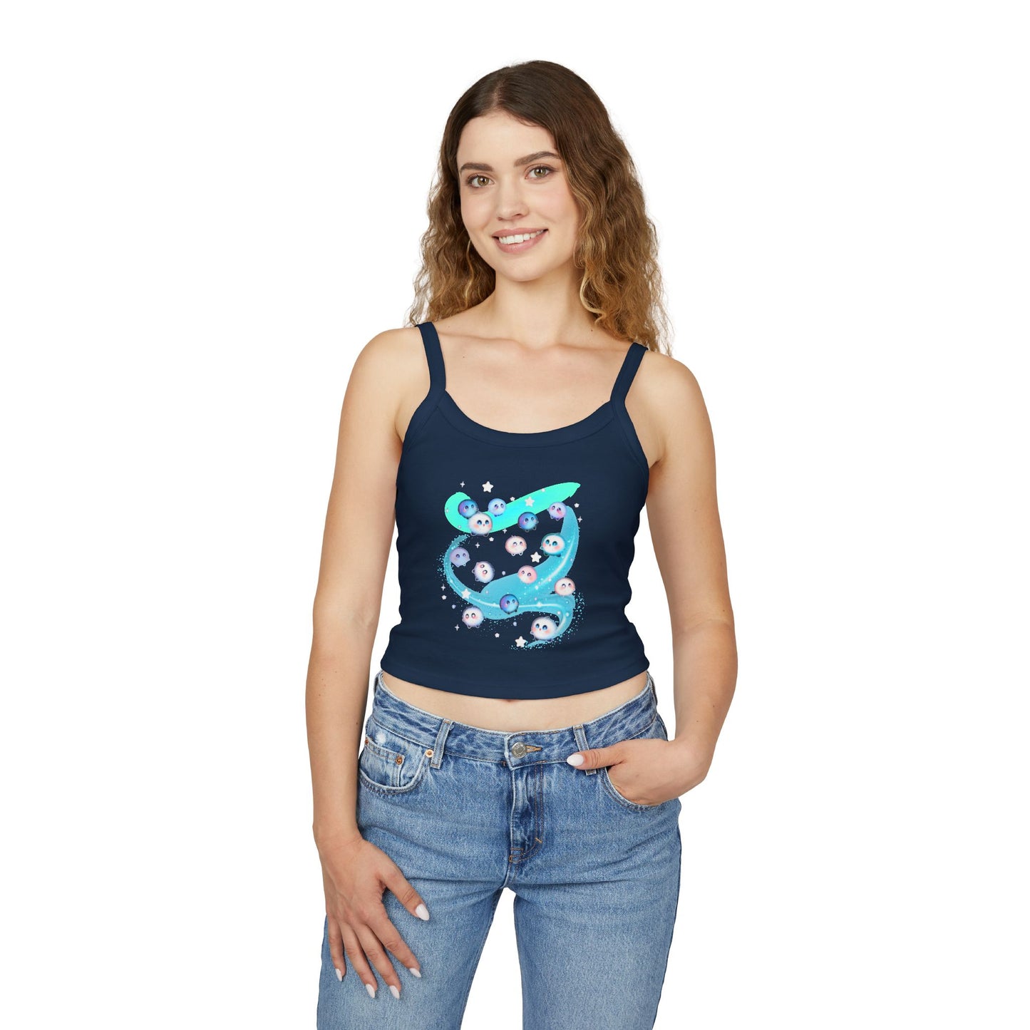 Kawaii Bubble Puffball Tank Top | Cute Mystical Creature Illustration