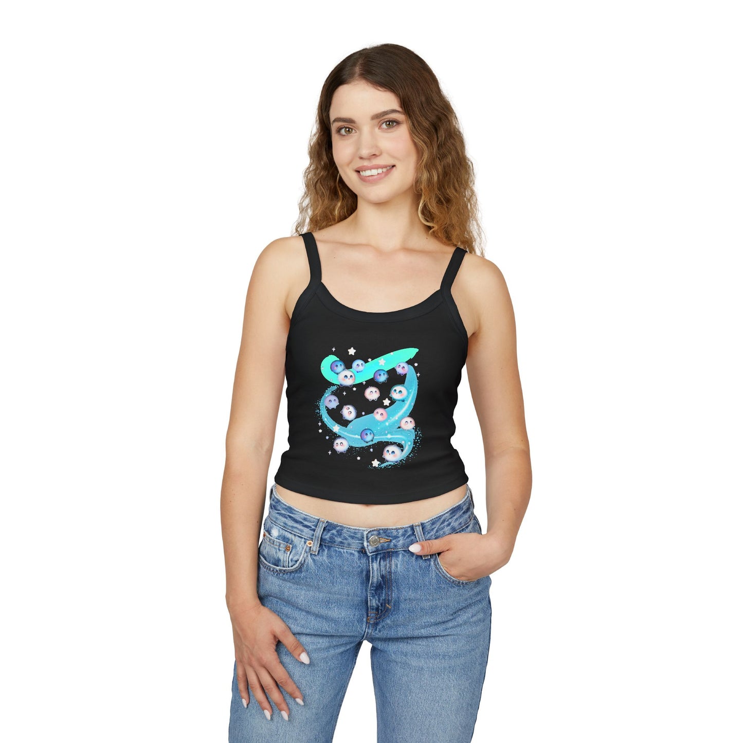 Kawaii Bubble Puffball Tank Top | Cute Mystical Creature Illustration