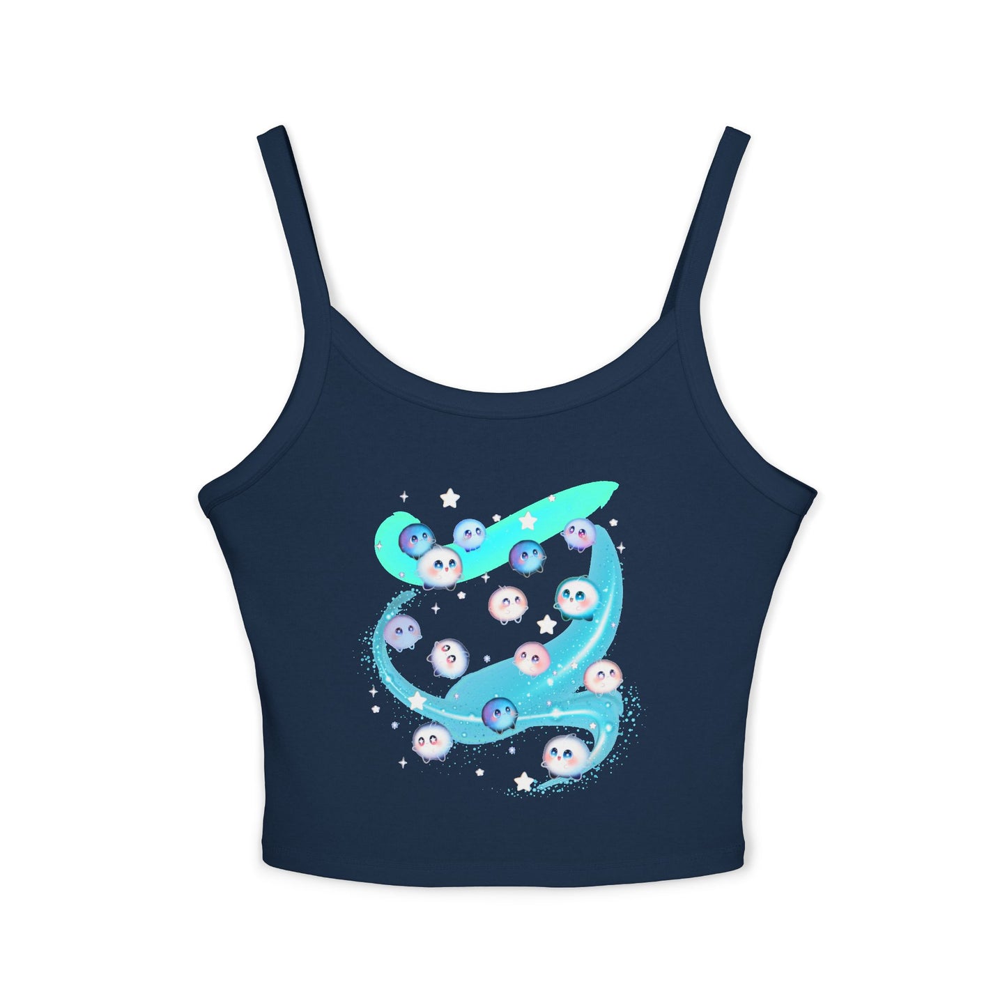 Kawaii Bubble Puffball Tank Top | Cute Mystical Creature Illustration